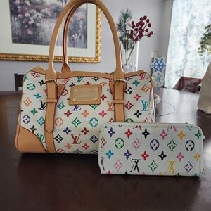 Be Inspired Multicolor Satchel and Pouch Set